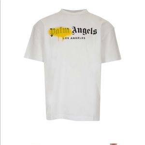 Palm Angels Spray Paint Logo Printed T-Shirt